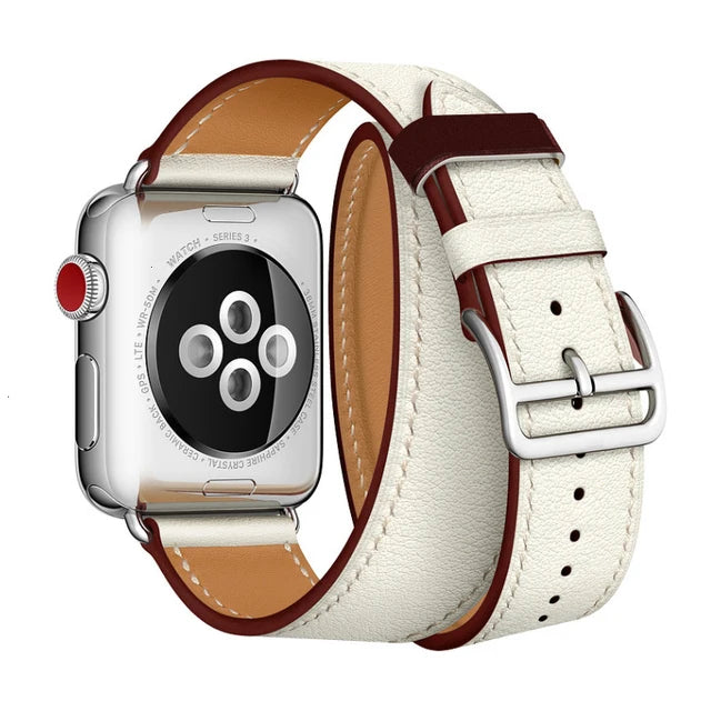 correa piel loop blanca apple watch