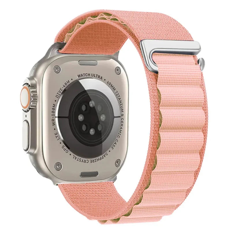 correa nailon alpina rosa apple watch