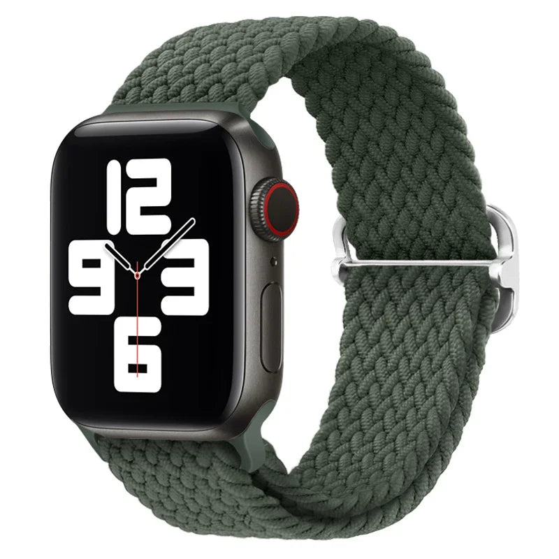 correa nailon apple watch verde oliva