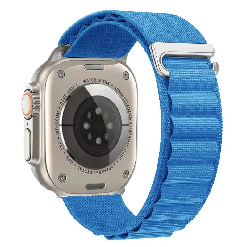 correa nailon alpina azul apple watch