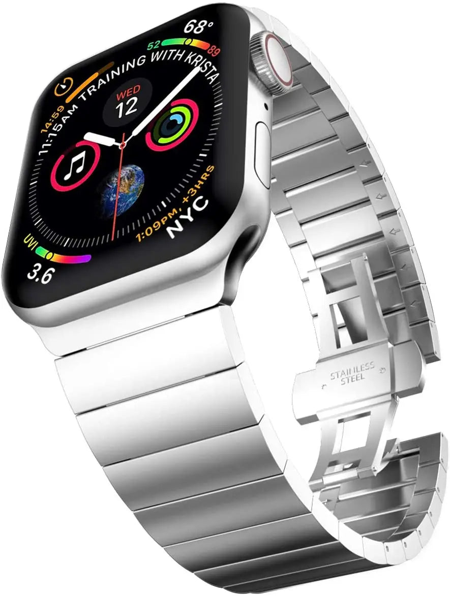 correa acero sin hueco starlight apple watch