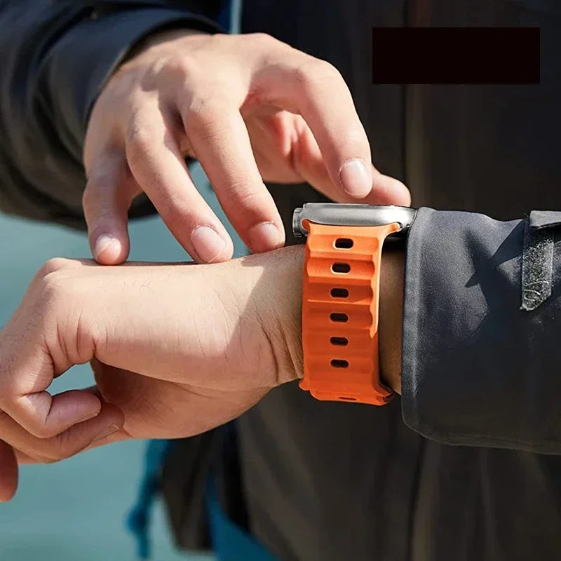 correa nomad sport naranja apple watch