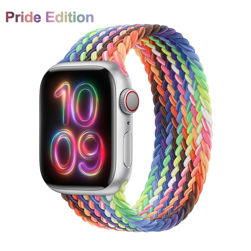 correa trenzada elastica pride apple watch