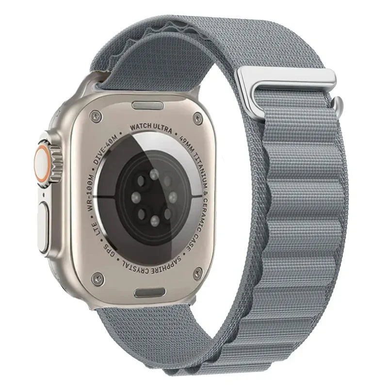 correa nailon alpina gris apple watch