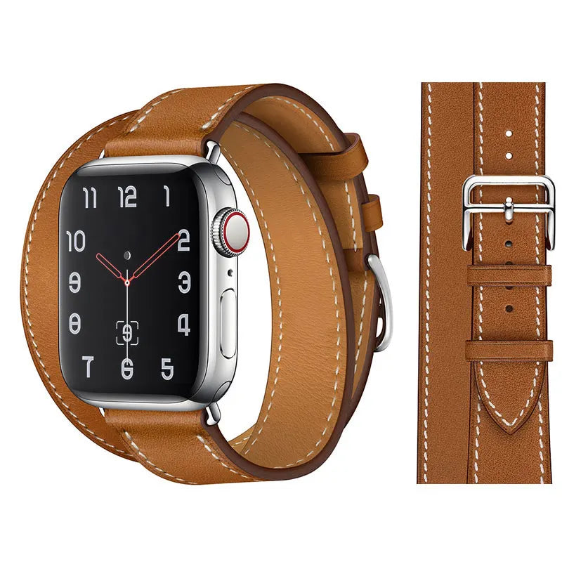 correa piel loop marron apple watch