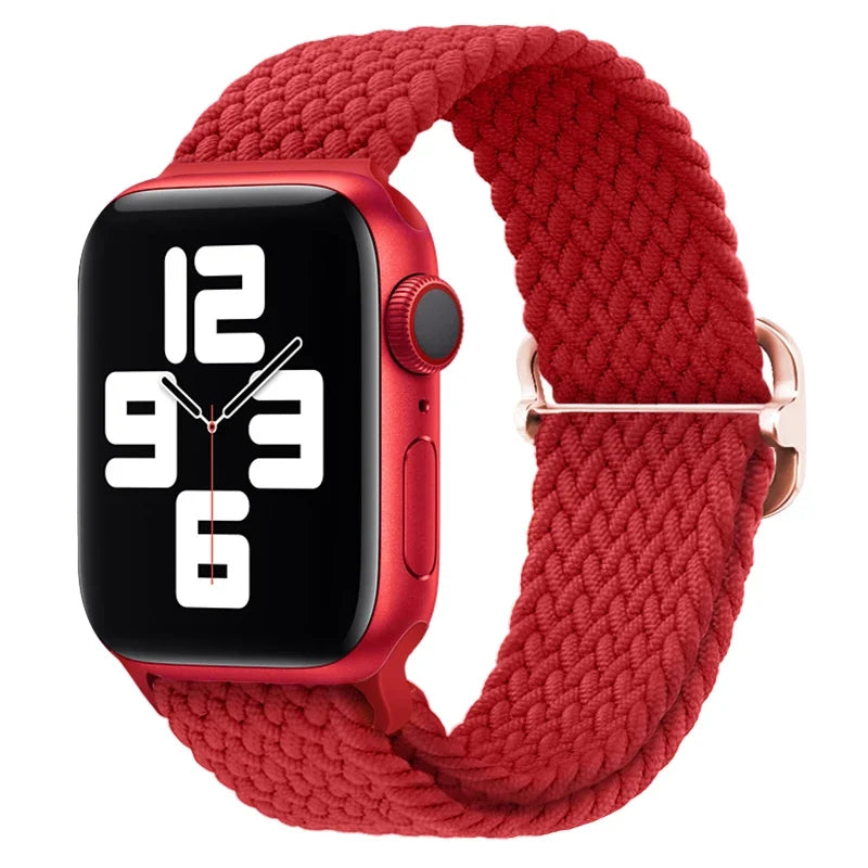 correa nailon apple watch roja