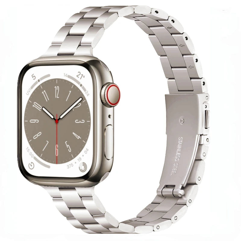 correa metal estrecha aluminio apple watch