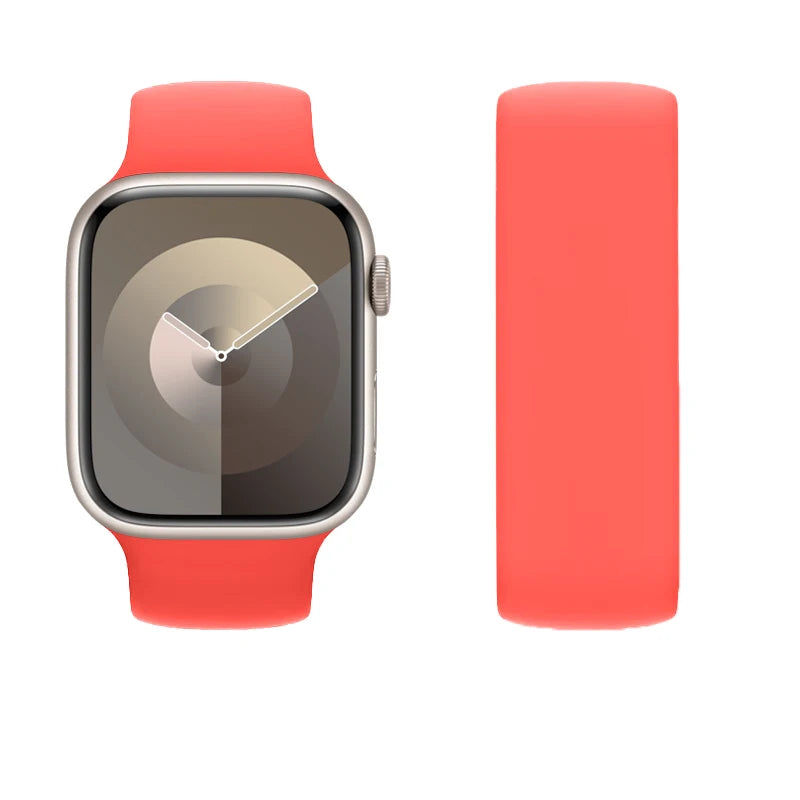 correa silicona solo loop rosa apple watch