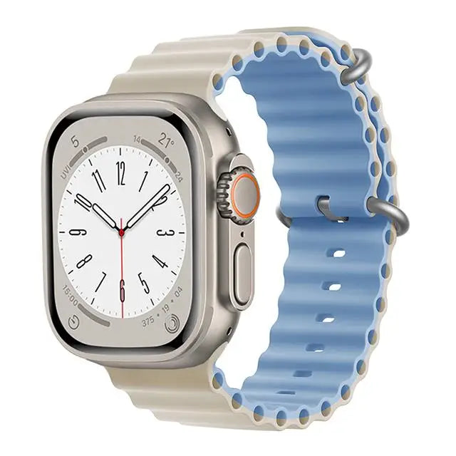 correa ocean apple watch ultra 3 gris azul