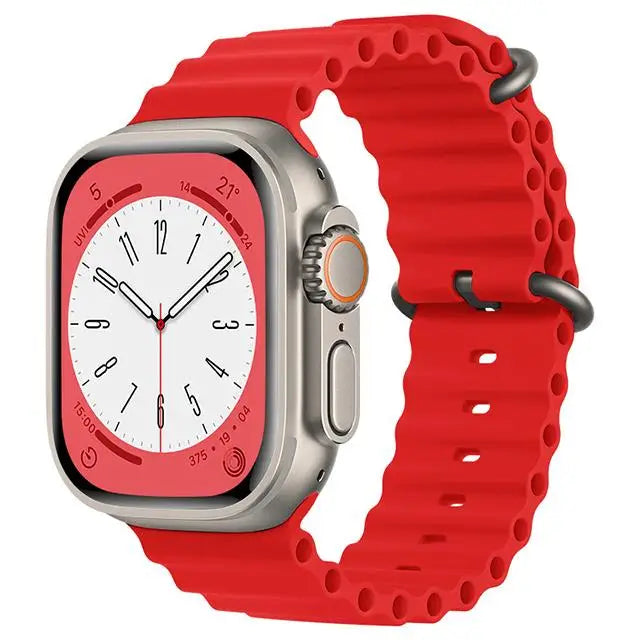 correa ocean apple watch ultra 3 roja