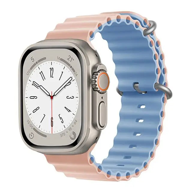 correa apple watch 49mm ocean rosa azul